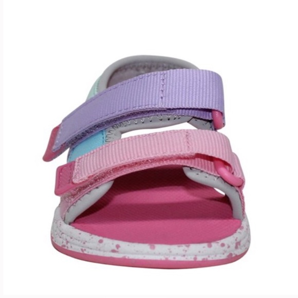 NWT Wonder Nation Baby Girl Colorblock Summer Sport Sandals Size 2 - Picture 2 of 10